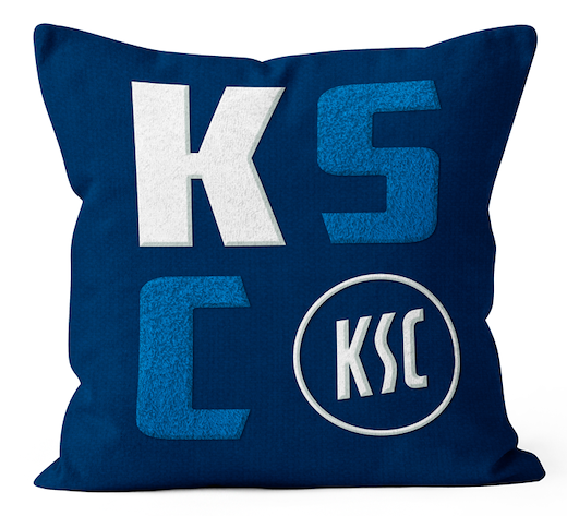 Karlsruher SC Kissen Buchstaben KSC 
