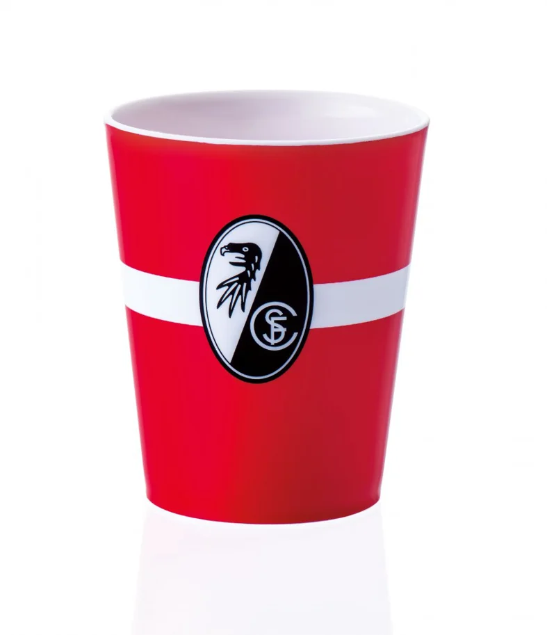 SC Freiburg Zahnputzbecher "Streifen" 