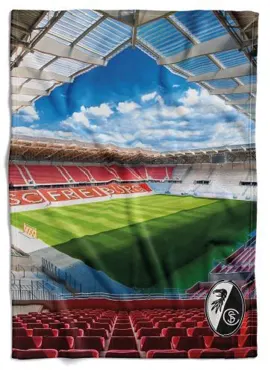 SC Freiburg Fleecedecke "Stadion" 150x200cm, 260gsm