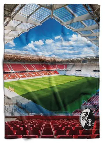 SC Freiburg Fleecedecke "Stadion" 150x200cm, 260gsm