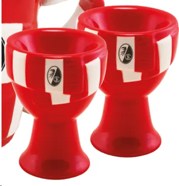 SC Freiburg Eierbecher Set "Schal"