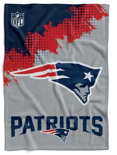New England Patriots Flannel Decke Throw "CORNER" 150x200cm