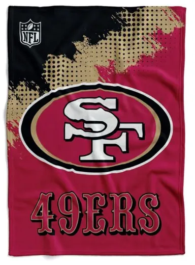 San Francisco 49ers Flannel Decke /Throw "CORNER" 150x200cm