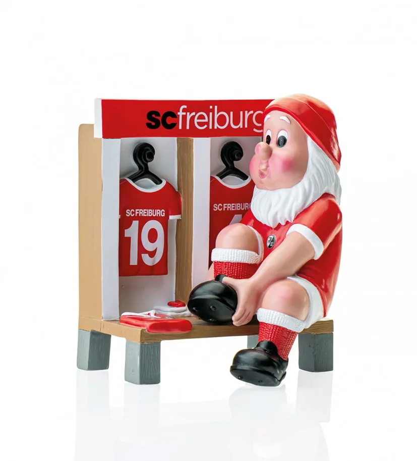 SC Freiburg Gartenzwerg "Kabine" 