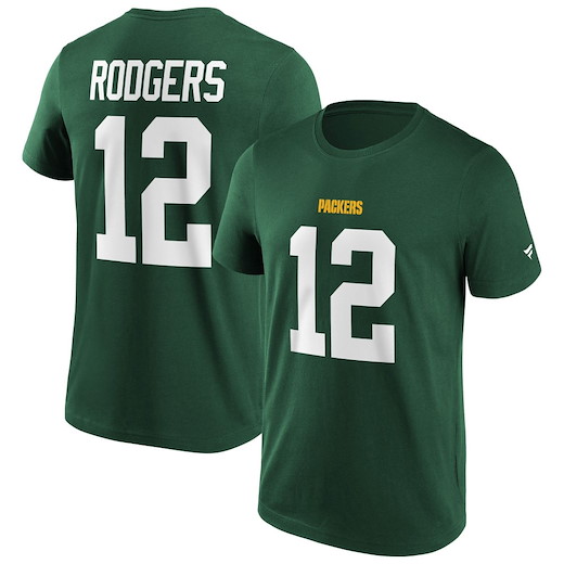 Green Bay Packers Rodgers 12 Graphic Shirt  XL