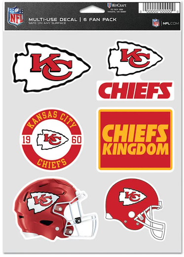 Kansas City Chiefs Aufkleber Wordmark 