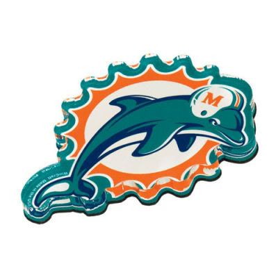Miami Dolphins Premium Acrl Magnet Logo 9x5cm 
