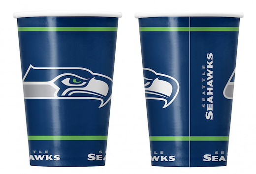 Seattle Seahawks Pappbecher Set (20 Stk.) 400 ml 400ml