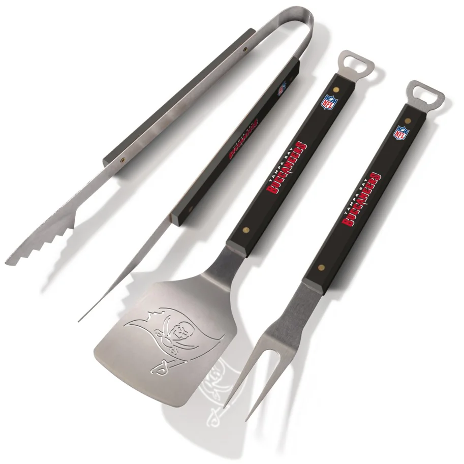 Tampa Bay Buccaneers Spirit Series 3-Piece BBQ Set ca. 18x8x50cm