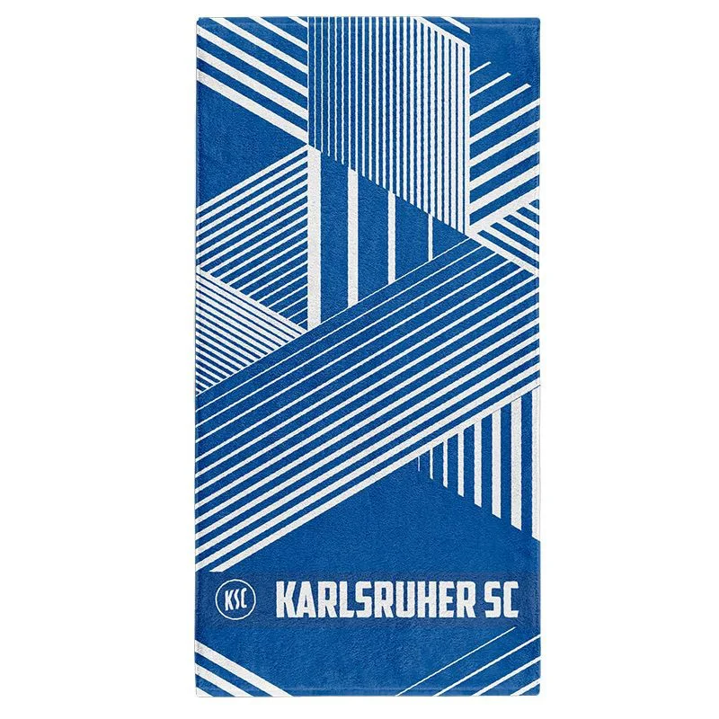 Karlsruher SC Handtuch KSC Streifen 50x100