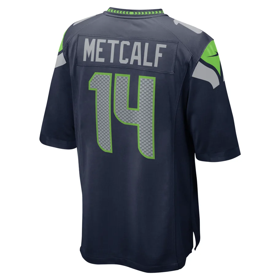 Seattle Seahawks Nike Game Jersey Metcalf 14 S