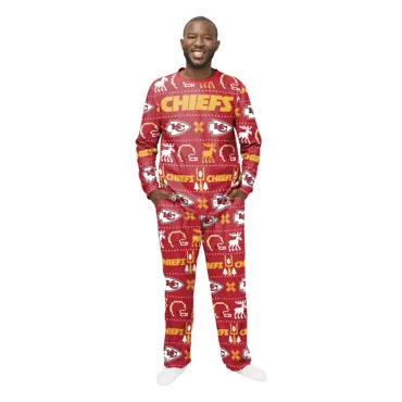 Kansas City Chiefs Ugly Pajama L