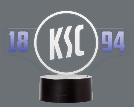Karlsruher SC Nachtlicht LED KSC 1894 