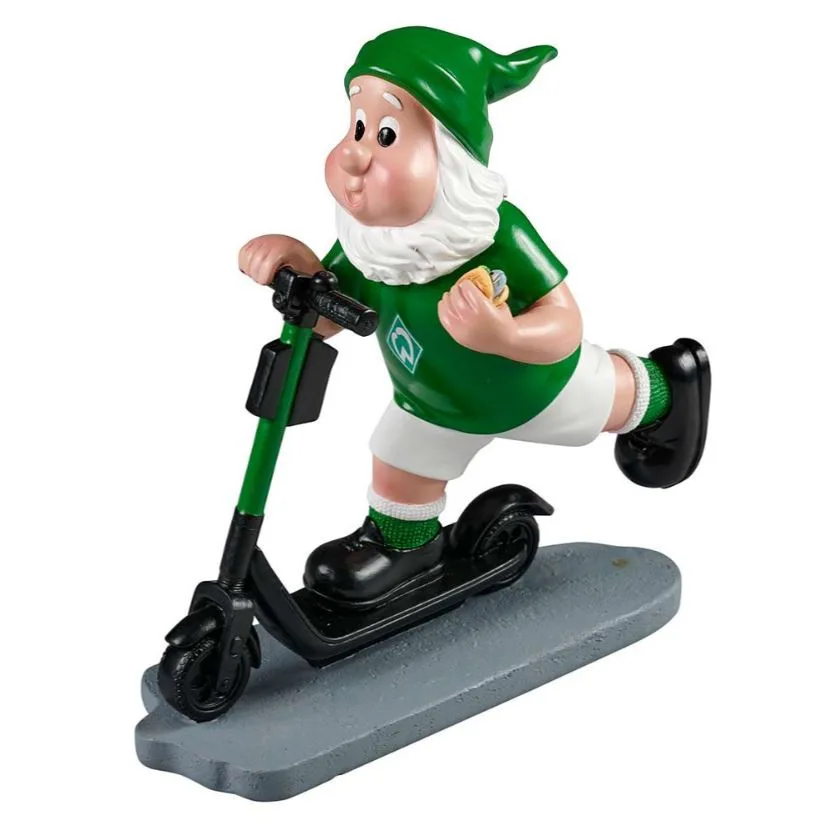 Werder Bremen Gartenzwerg E-Roller 