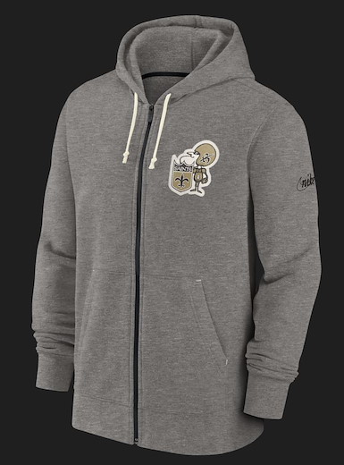 New Orleans Saints FZ Historic Lifestyle Hoodie L