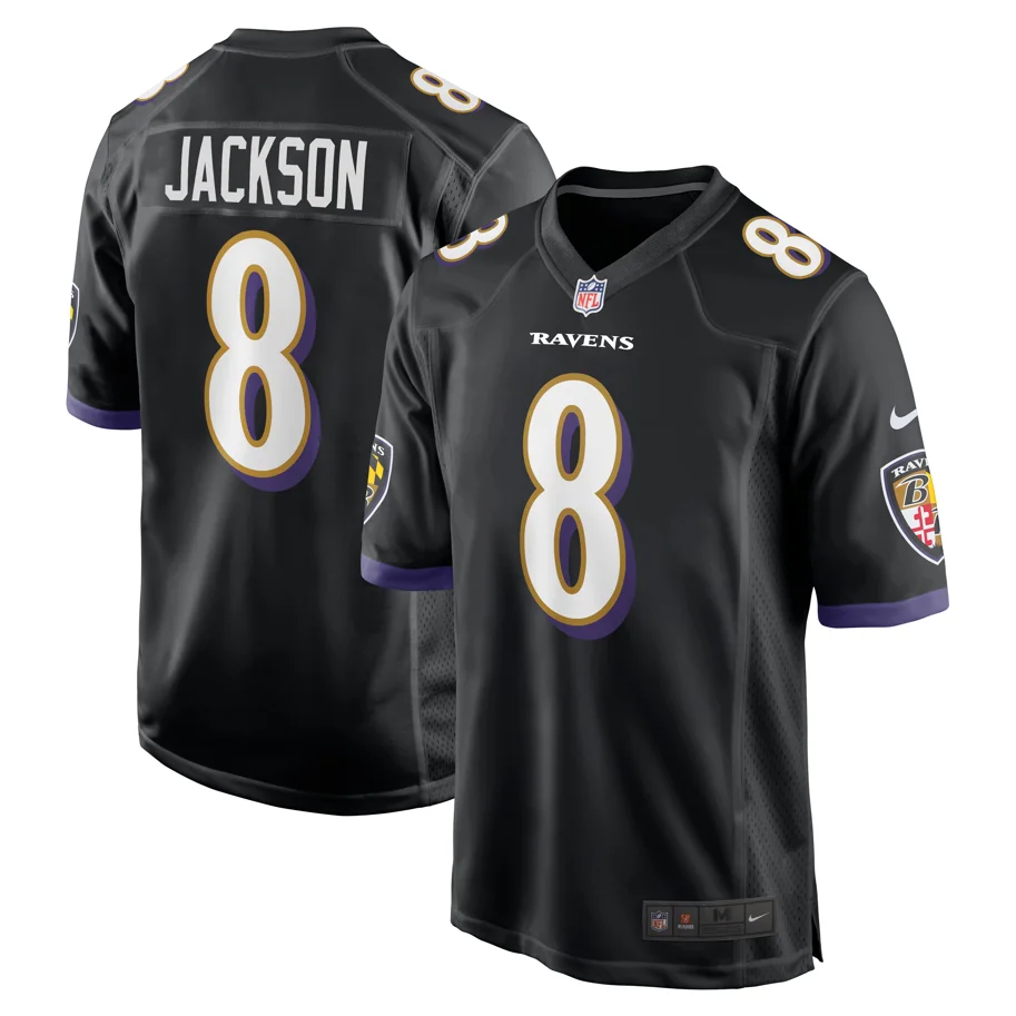 Baltimore Ravens Nike Alternate Jersey Jackson 8  M