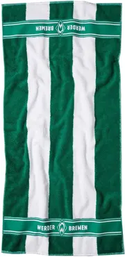SV Werder Bremen GOTS Handtuch Streifen 50x100cm, 500gsm