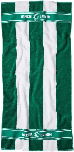 SV Werder Bremen GOTS Handtuch Streifen 50x100cm, 500gsm