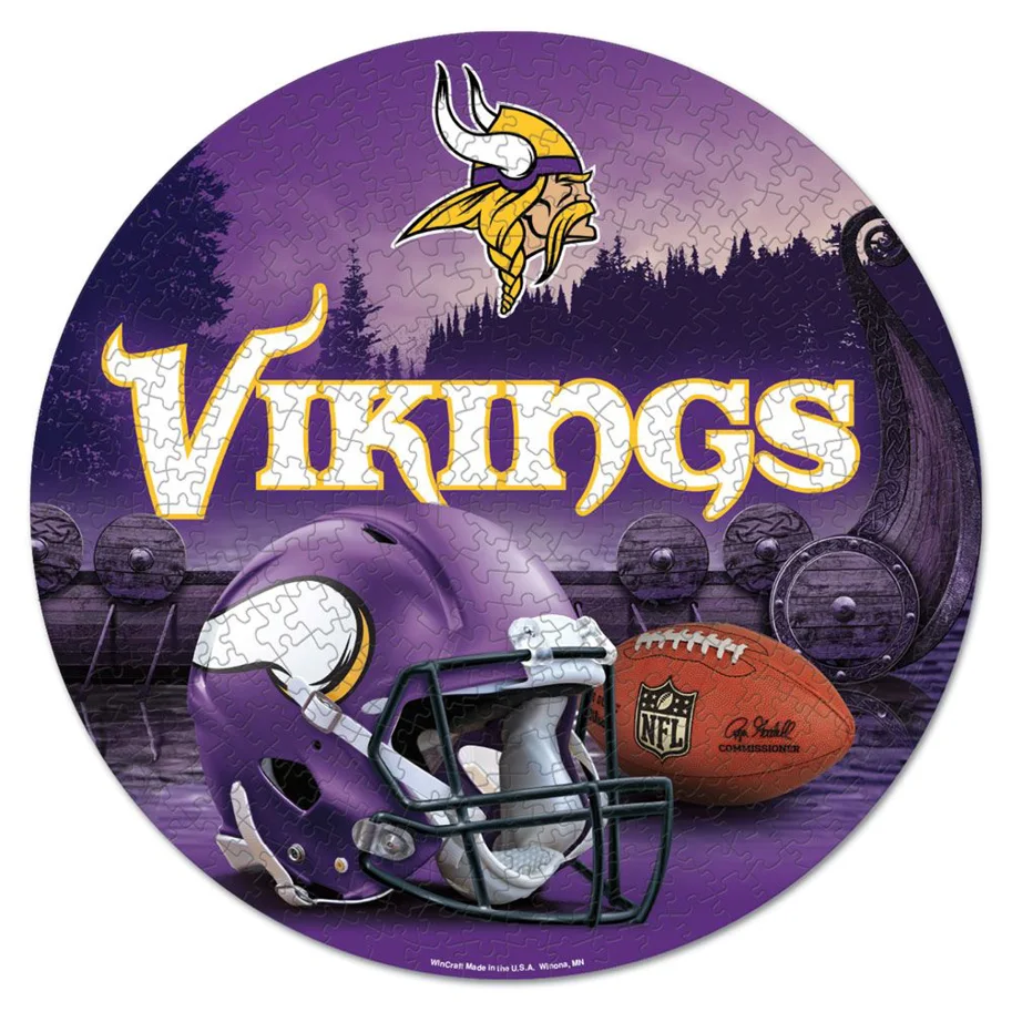Minnesota Vikings 500 Piece Puzzle Durchmesser: ca. 51cm