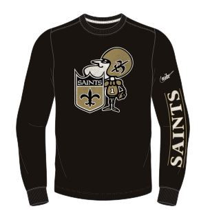 New Orleans Saints Nike LS Fashion Top L