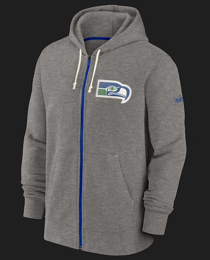 Seattle Seahawks FZ Historic Lifestyle Hoodie XL