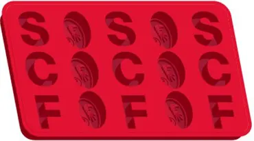 SC Freiburg Eiswürfelform Silikon