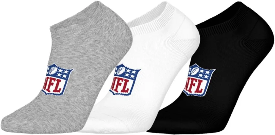 NFL Shield 3pk Sneaker Socks 43-46