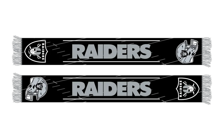 Las Vegas Raiders HD Knitted Jaquard Scarf  
