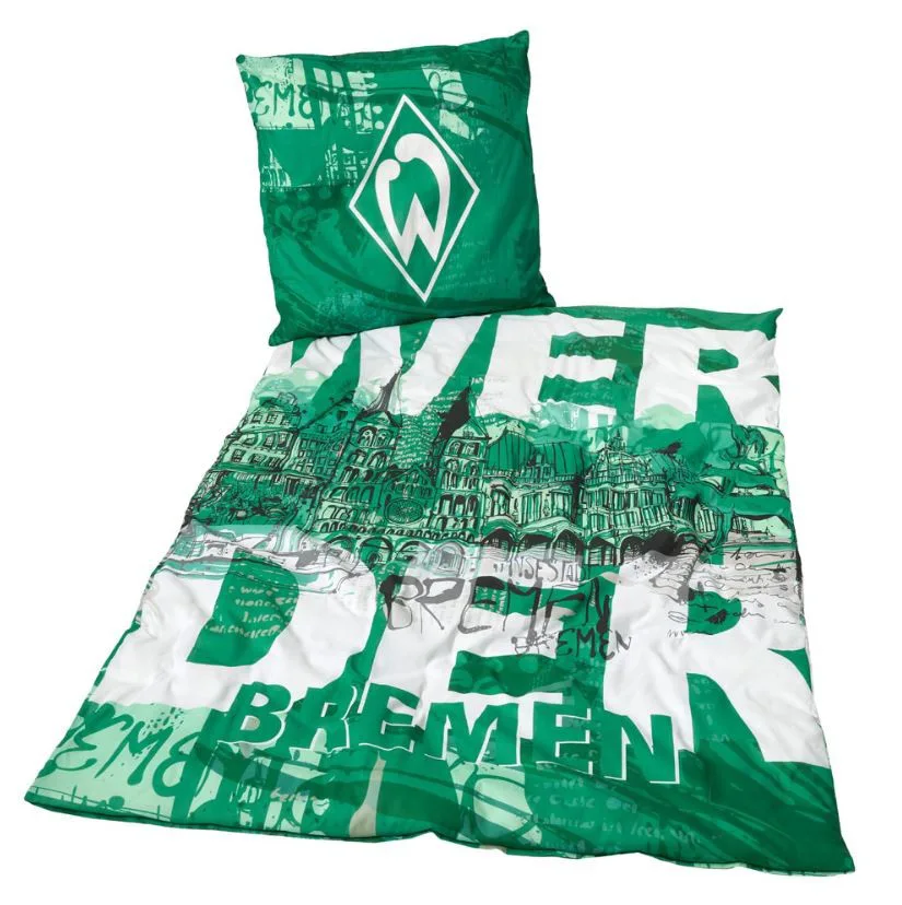 SV Werder Bremen GOTS Bettwäsche Bremen 135x200+80x80cm