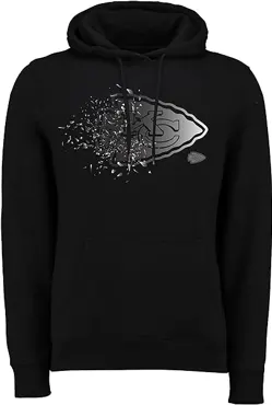 Kansas City Chiefs Shatter Logo Graphic Hoodie S