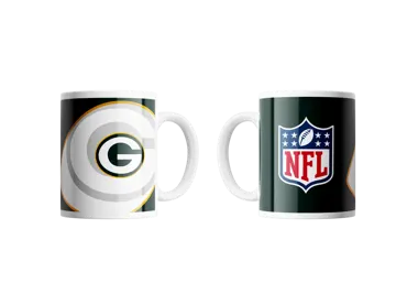Green Bay Packers Classic Mug Shadow Logo & Shield 330ml
