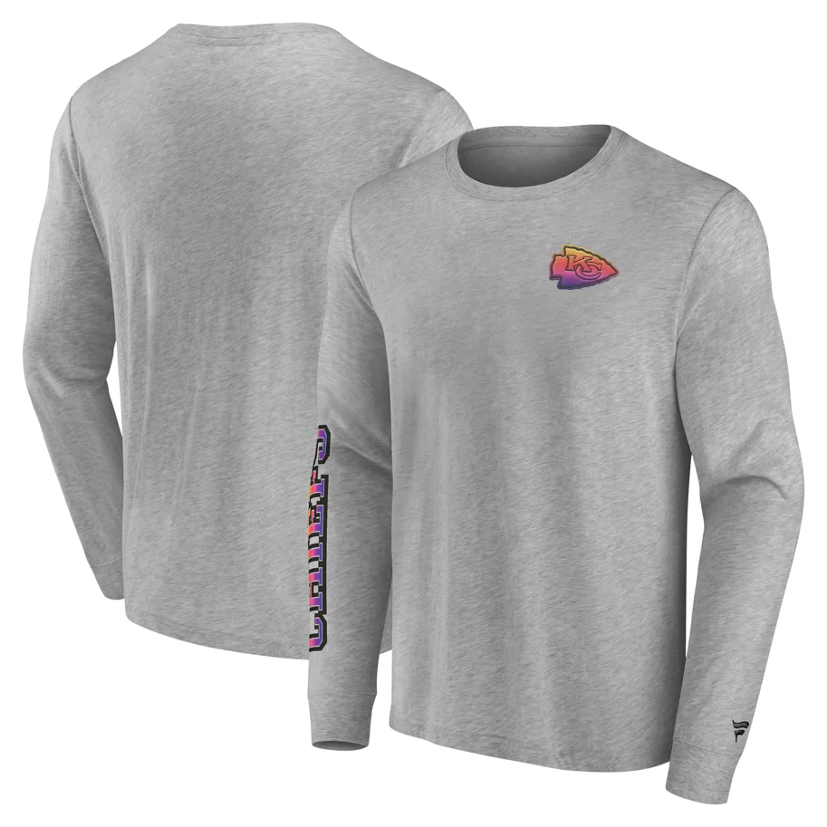 Kansas City Chiefs Gradient LS Crew T-Shirt XL