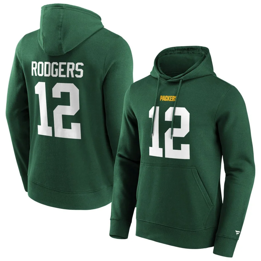 Green Bay Packers Hoodie, Rodgers 12  M