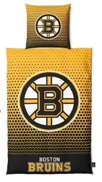Boston Bruins Bettwäsche-Set/Bedding Set "DOTS"  135x200 + 80x80cm
