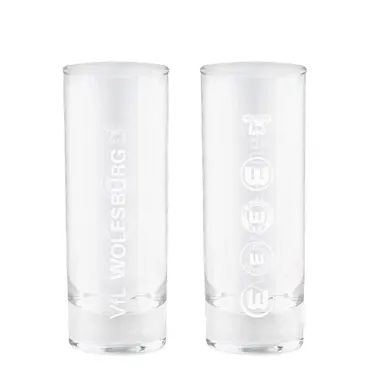 VfL Wolfsburg Trinkglas Logohistorie, 2er Set