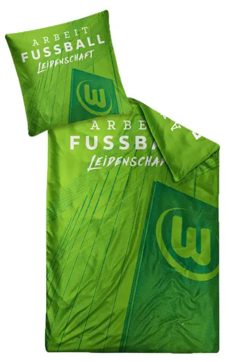 VfL Wolfsburg Bettwäsche A-F-L grün