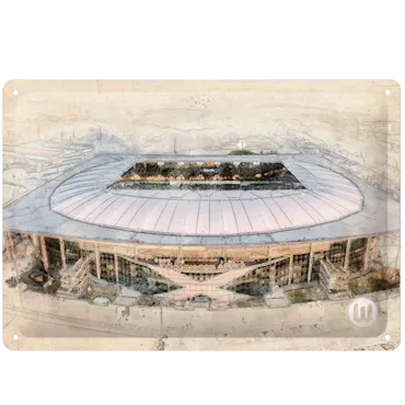 VfL Wolfsburg Blechschild Arena 20x30