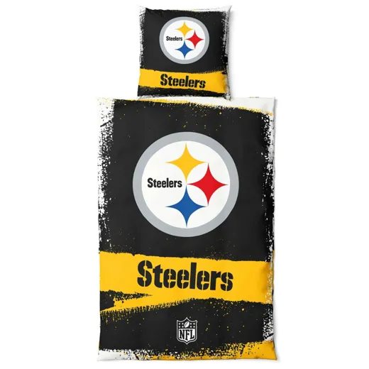Pittsburgh Steelers Bettwäsche-Set "RAW" 135x200 + 80x80cm