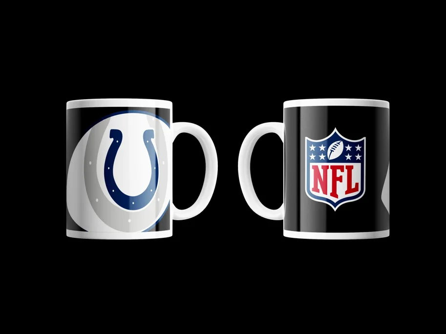 Indianapolis Colt Classic Mug Shadow Logo & Shield 