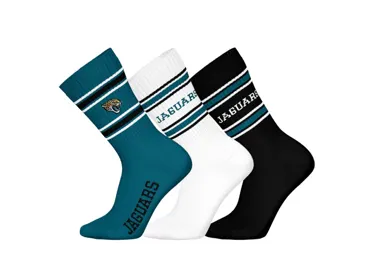 Jacksonville Jaguars 3pk Crew Socks 43-46