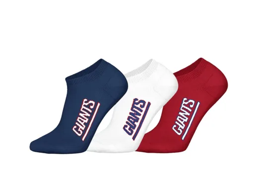 New York Giants 3pk Sneaker Socks 43-46