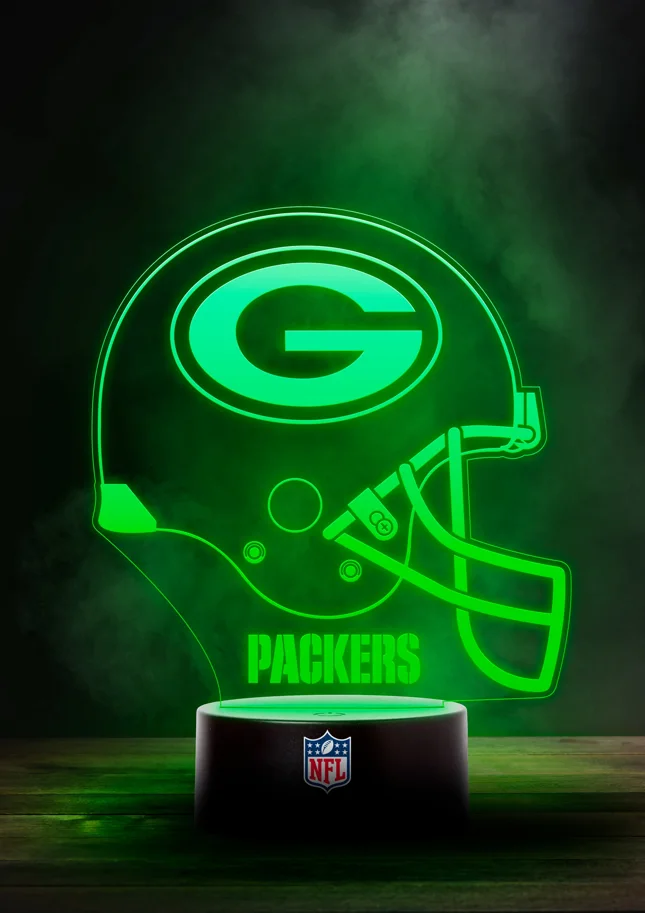 Green Bay Packers NFL LED-Licht "HELM"  