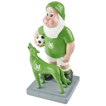 VfL Wolfsburg Gartenzwerg heulender Wolf