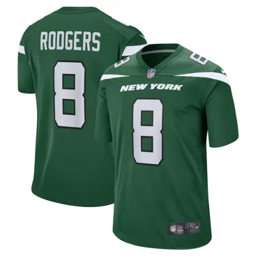 New York Jets Nike Home Game Jersey Rodgers 8 S