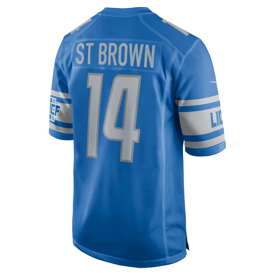 Detroit Lions Nike Home Game Jersey St. Brown 14 L