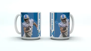 Detroit Lions Jumbo Mug Motion "ST. BROWN"
