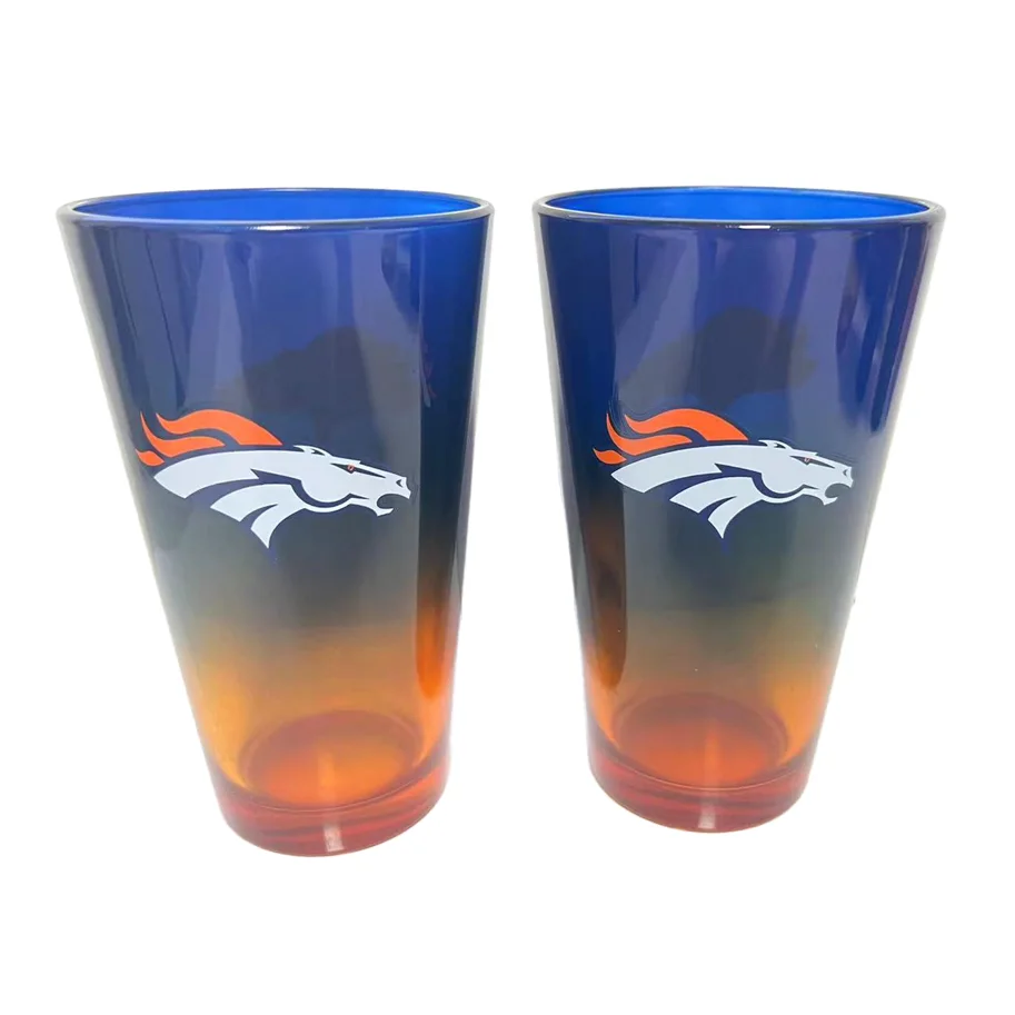 Denver Broncos Pint Glass 2er-Set 475ml