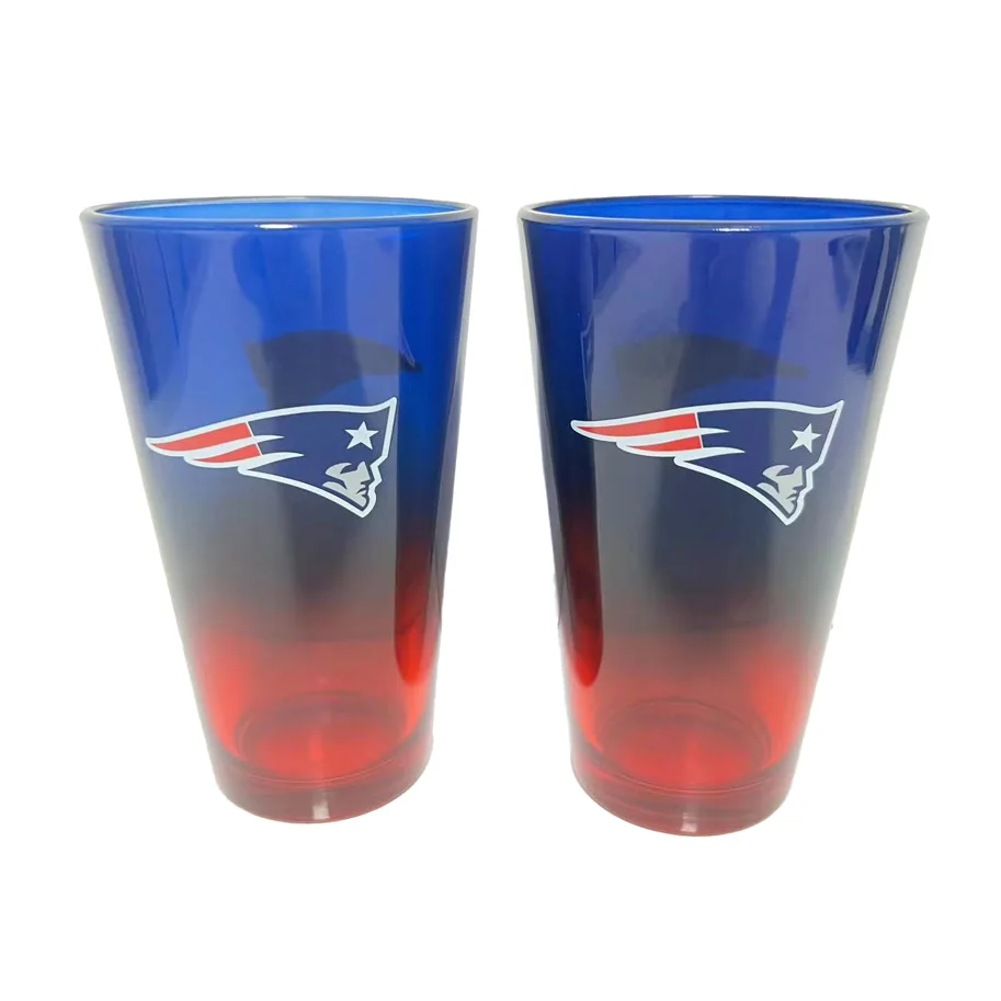 New England Patriots Pint Glass 2er-Set 475ml
