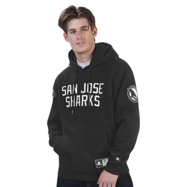 NHL San Jose Sharks Black Ice Hoodie Black L
