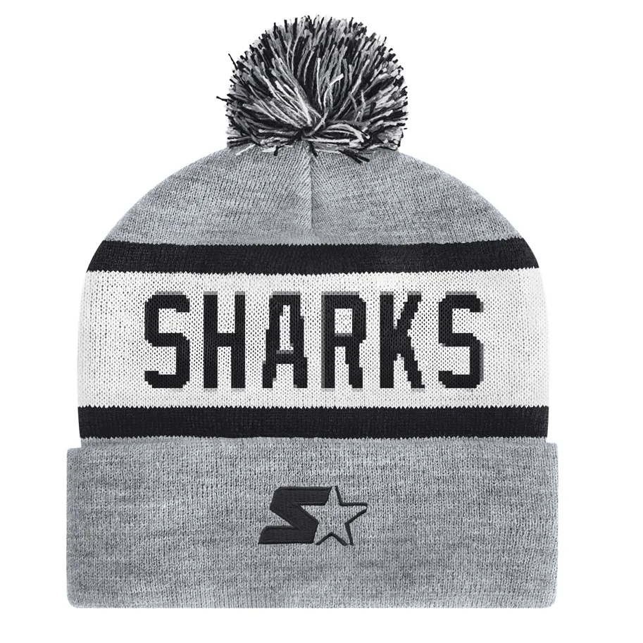 San Jose Sharks Black Ice Beanie 